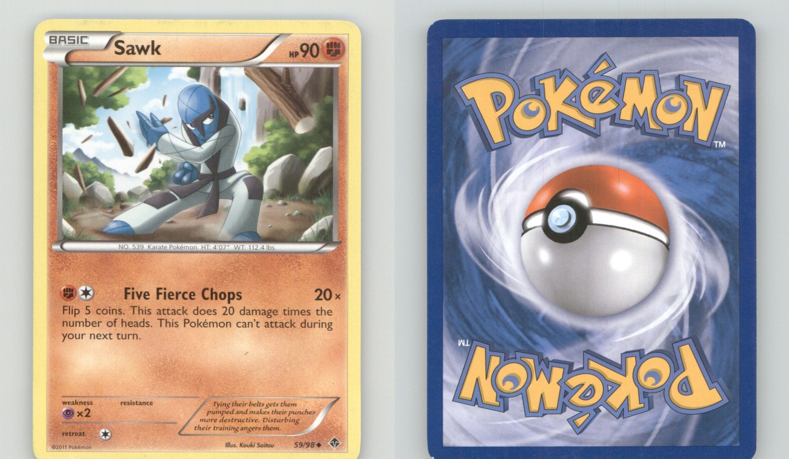 SAWK 59/98 UNCOMMON EMERGING POWERS POKEMON LIGHTLY PLAYED