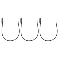 3pcs 3.5mm Female Jack to Bare Wire Open End Replacement TRS 3 Pole Cable, 0.30m