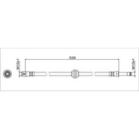 Metzger 4111811 Bremsschlauch FüR Mercedes Benz Vito Mixto V Klasse Marco Polo