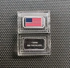 USA Flag 1 Gram Silver Bar - 999 Silver Bullion Bar In Capsule