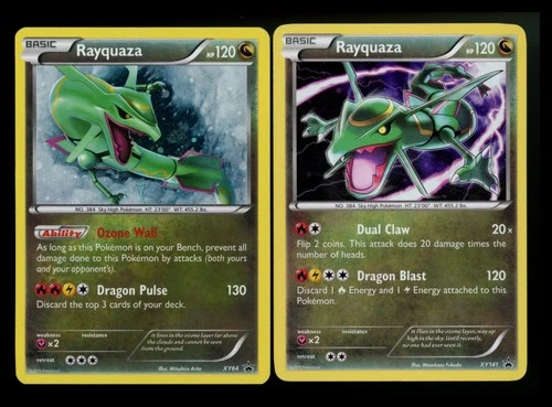 Rayquaza XY64 XY141 Black Star Promo 2015 2016 COSMOS Holo Pokemon Card Lot