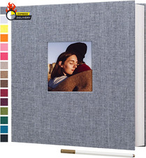 Large Photo Album Self Adhesive 3X5 4X6 5X7 8X10 Pictures Linen Cover 40 Blank P