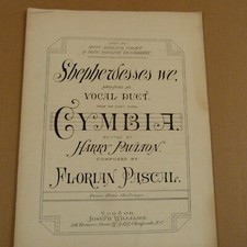 songsheet SHEPHERDESSES WE duet "Cymba" Florian Pascal, Harry Paulton