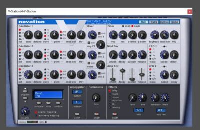 Novation V-Station Anleitung 120g Ringbindung 81Seiten + Midi Appendix