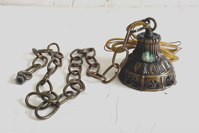 Vintage Metal Hanging Lamp Shade Holder Canopy Fitter Ceiling Light Fixture B