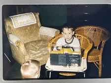 1960 35mm Kodachrome Slide A Boy On A Chair With REMCO Sports Car Toy On TV Tray