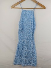 Pretty Little Thing Womens *New* Cross Back Lace Mini Dress Size 8 (122-00010)