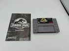 Super Nintendo Jurassic Park with Instruction Manual (1993) Tested Working