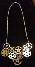 Steampunk Steam Punk Gear Necklace