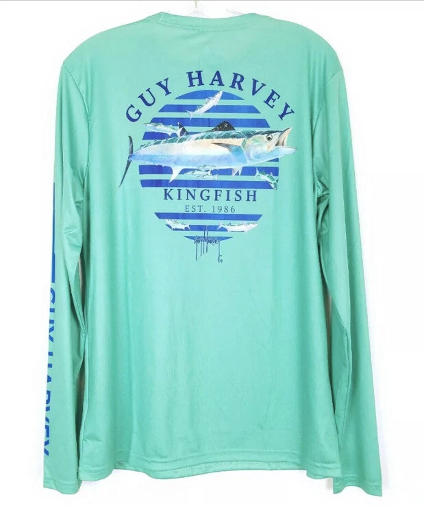XL New Nwt Guy Harvey Mens UPF 30 Sun Performance Long Sleeve Shirt Fishing Soft
Opens in a new wind