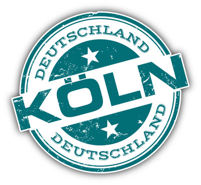 Koln Germany Grunge Travel Stamp Car Bumper Sticker Decal 5'' x 4''