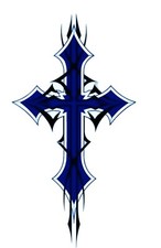 Gothic Cross Sticker Decal
