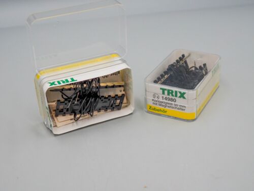 Trix #14980 scala N ""Traccia di contatto con interruttore magnetico"" (2 pezzi) - con custodia - Foto 1 di 1