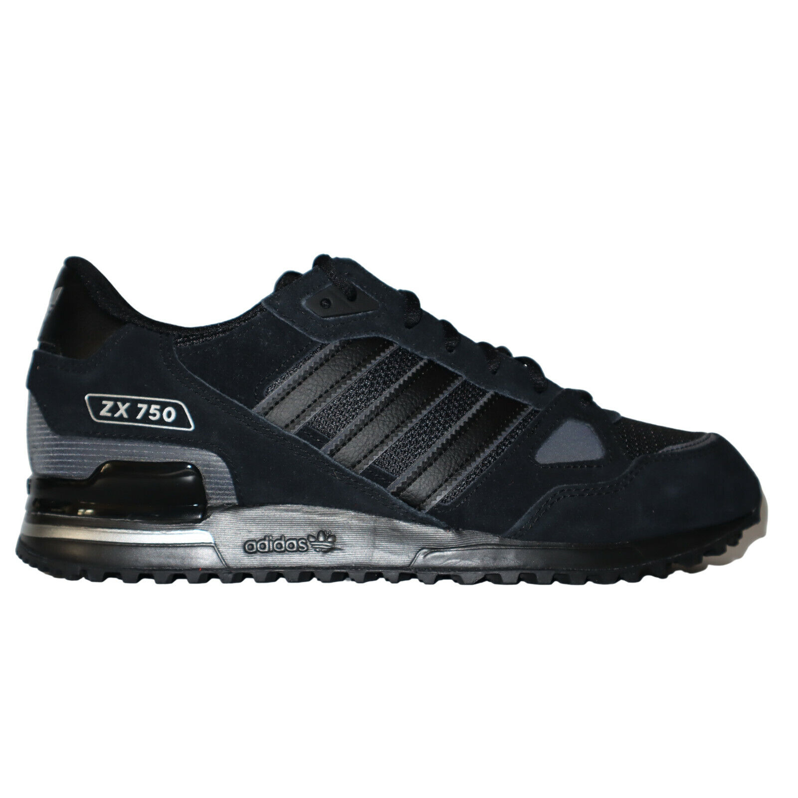 adidas Originals Mens ZX 750 Trainers in Black and Silver