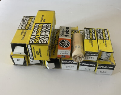VTG SYLVANIA ELECTRONIC TUBE LOT OF 11 MODEL VARIES, SEE BUNDLE DESCRIPTION