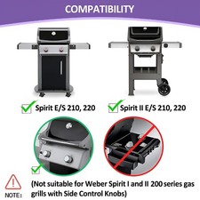 Griglia Barbecue In Acciaio Inox Per Weber Spirit E/S-200/210, 500, Genesis Silver A, 38x29 Cm