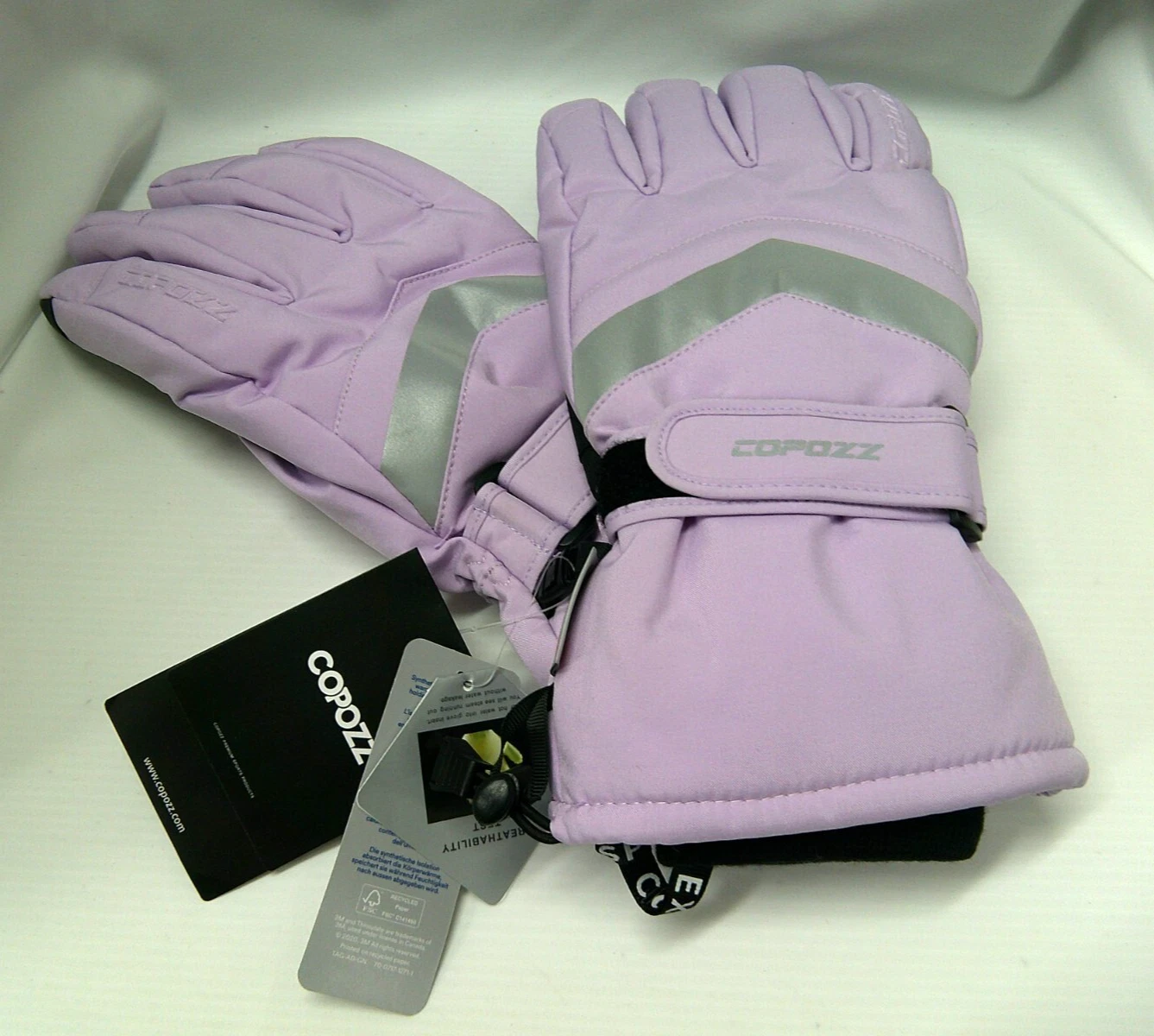 Copozz Thinsulate Advanced Snow Boarding Gloves Light Purple