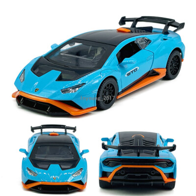 1:40 Lamborghini Huracan STO Die Cast Modellauto Spielzeug fur Kinder Blau