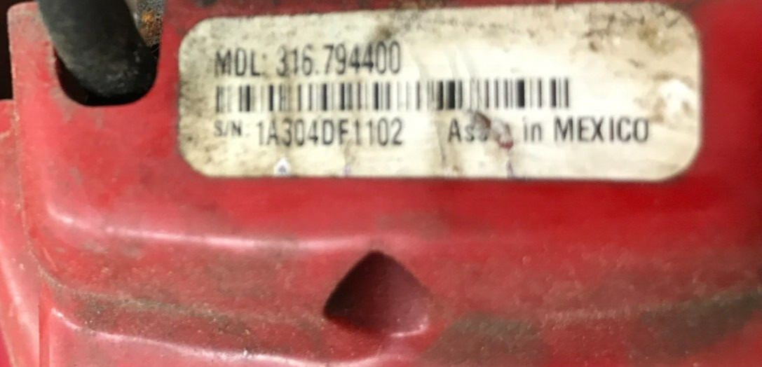 316.794400 Craftsman gas trimmer 31CC ENGINE BLOCK MUFFLER INTERNALS ETC
