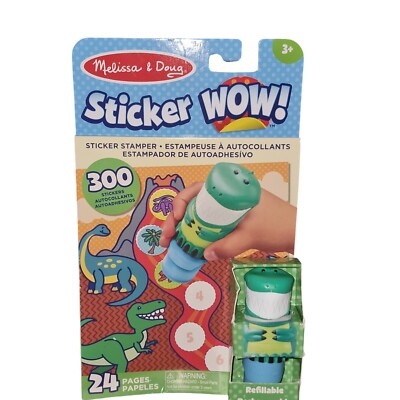NEW Melissa & Doug Sticker Wow Dog 24 page Book and Stamper 300