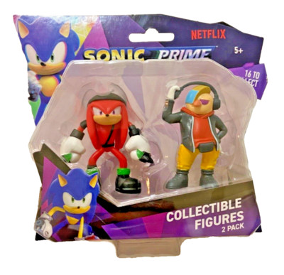KNUCKLES & DR. DON'T Sonic Prime Sonic The Hedgehog 2.5'' Figures 2 Pack