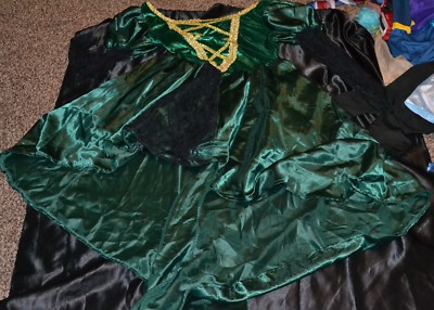 Witch Queen Mage Magic Sorcerer Halloween Costume Fits Adults Size M Women