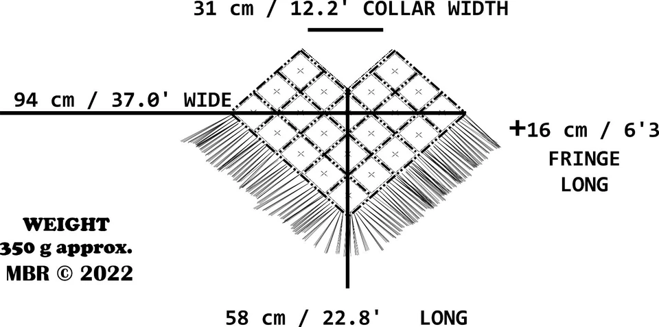 Handmade leather and knitting poncho, crochet and recycled leather pieces  - Image 4 of 4