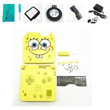 NEW GBA SP Game Boy Advance SP Replacement Housing Shell Screen Lens Spongebob 