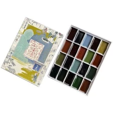 Kobaien Saiboku 20 Color Sumi Ink Gansai Watercolor Paint Set Made in Japan