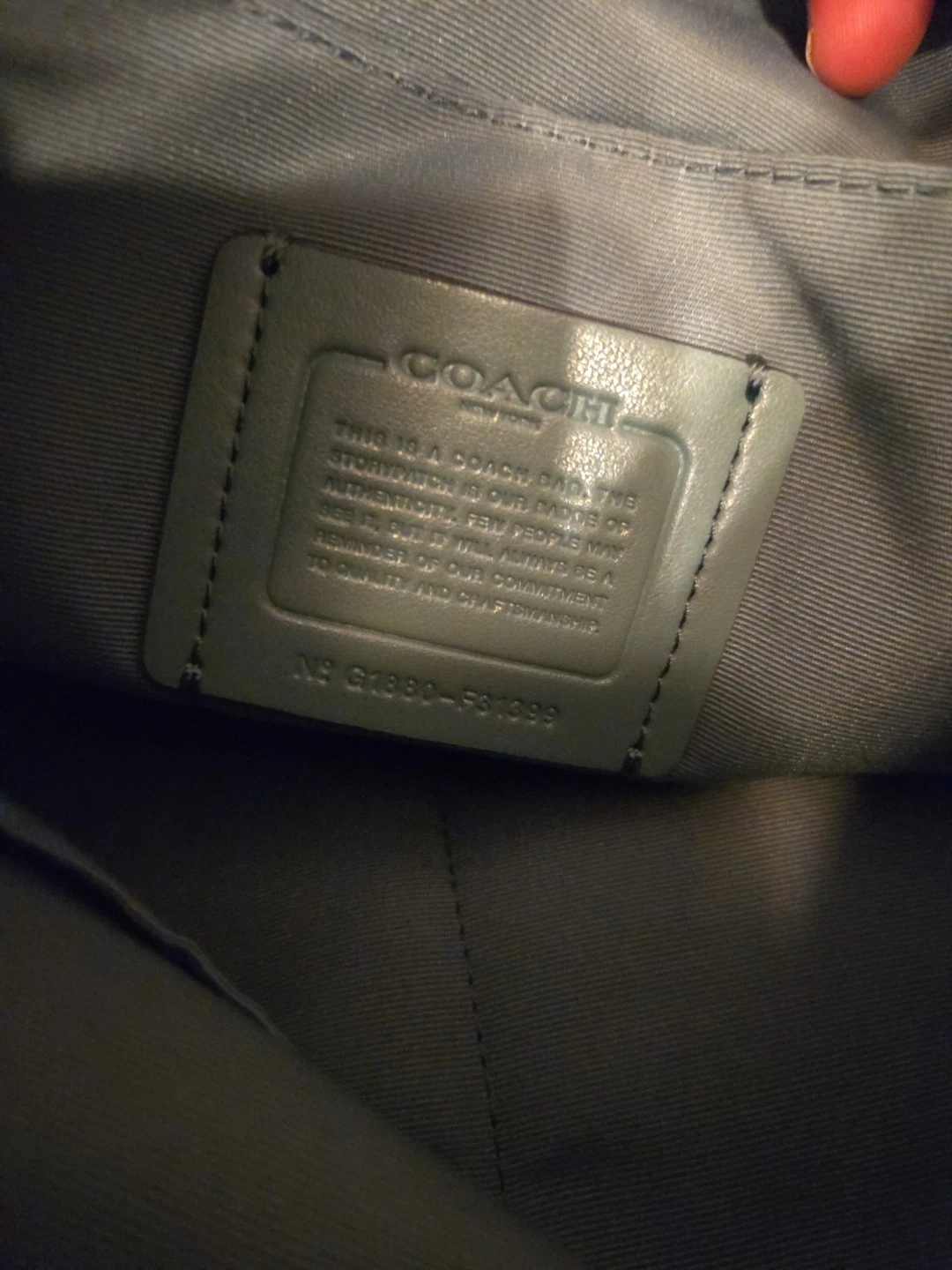 Borsa a tracolla Coach F31399 blu Ellie Hobo in pelle borsa a tracolla Coach in pelle