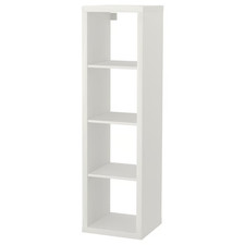 New IKEA KALLAX White Shelving Unit Cube Storage Bookcase Wall/Floor Mountable