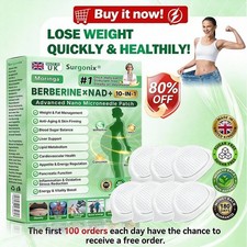 Surgonix Moringa Berberine NAD+ Weight Loss Patches Advanced Nano Microneedle