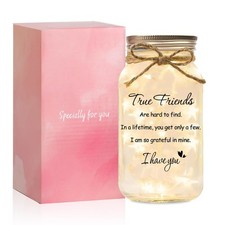 Birthday Gifts for Women Friendship, 25 oz Large Starlight Mason Jar Night Li...