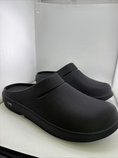 Oofos Shoes Mens 14 Oocloog Black Recovery Clogs SlipOn Comfort Sandal Footwear