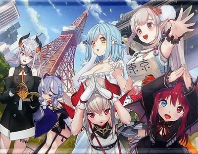 Tapestry Horizontal Illustration W Suede B2 Tapestry ''e-Chance! VTuber