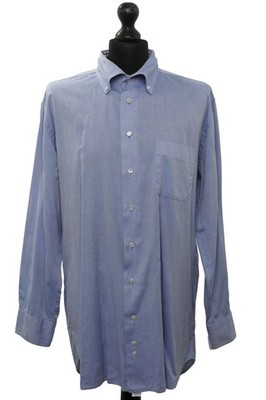 SØR SÖR Herren Langarm Hemd Oberhemd XL KW44 blau hellblau pinpoint Button-Down