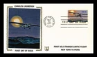 US COVER CHARLES LINDBERGH FLIGHT 50TH ANNIVERSARY FDC ZASO SILK CACHET