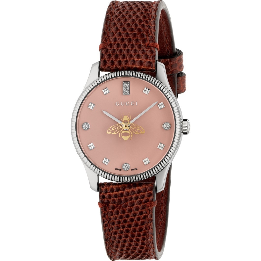 Montre Gucci G-Timeless Slim Bee YA1265017 : L'accessoire Chic pour vos Soirées
