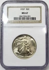 1937 Walking Liberty Half Dollar NGC MS-67