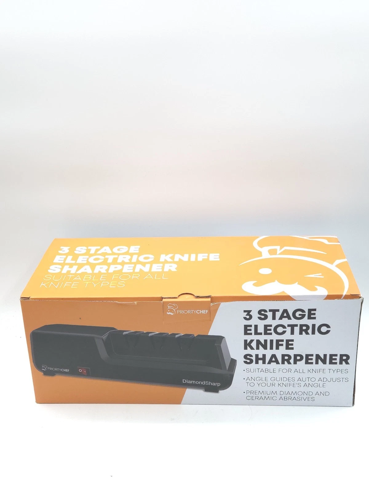 PriorityChef 3 Stage Electric Knife Sharpener Diamond Sharp