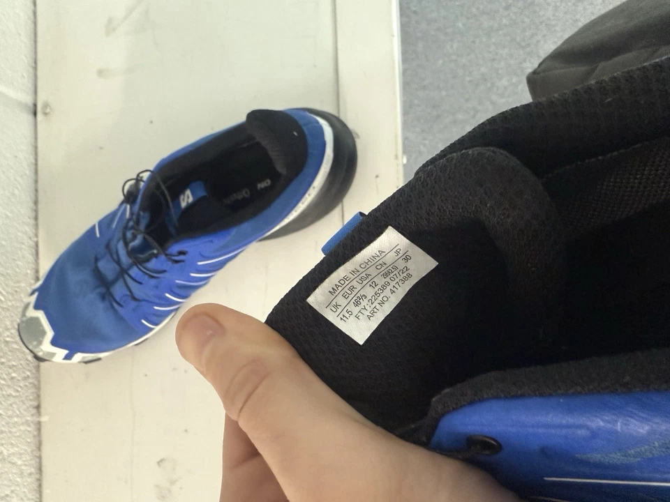 Salomon Speedcross 5 GTX Gore-Tex Trail Running Zapatos Azul Para Hombre EE. UU. 12 Foto 4 de 4