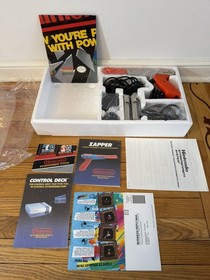 Nintendo NES Console Action Set Complete CIB Mario/Duck Hunt bags & inserts 