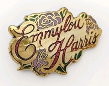 Vintage Emmylou Harris Enamel Pin Gold Country Music HOF 1984 Merch Limited 100