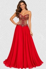 ALYCE Pink Rhinestones Prom Dress Size 2
