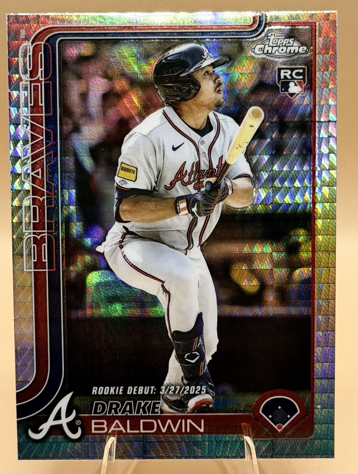 2025 Topps Chrome Update Series - Rookie Debut Drake Baldwin #USC88 Hyper Prism