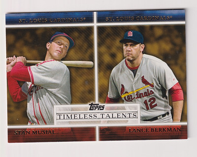 2012 Topps Timeless Talents #TT19 Stan Musial - Lance Berkman - 222   