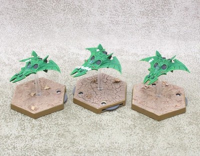 Aeronautica Imperialis Asuryani NIGHTWING FIGHTERS x3 Well Painted GW 34662