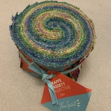 Kaffe Fassett Jelly Roll: February 2025 Free Spirit Fabric 40 Pcs