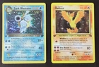 Pokemon TCG Dark Blastoise 3/82 & Moltres 12/62 Vintage Holo Rare