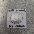 1952 Franklin Half Dollar no mint mark